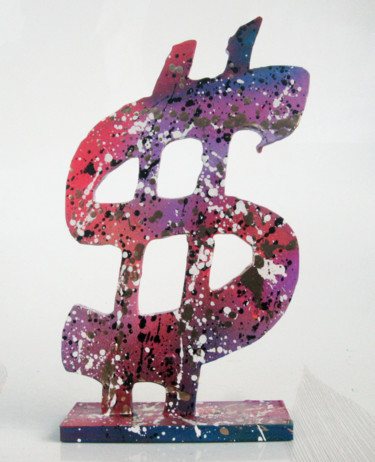 Sculpture intitulée "SPACO Art is Money,…" par Spaco, Œuvre d'art originale, Résine