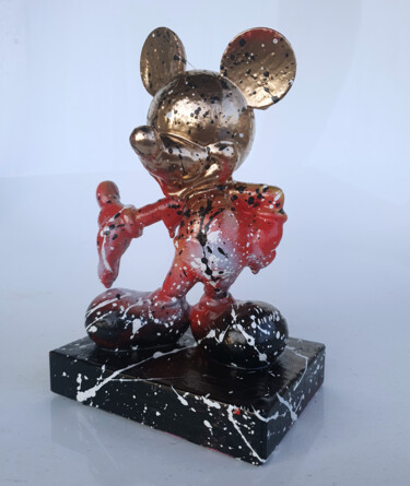 Sculpture intitulée "SPACO Mickey  Sculp…" par Spaco, Œuvre d'art originale, Résine