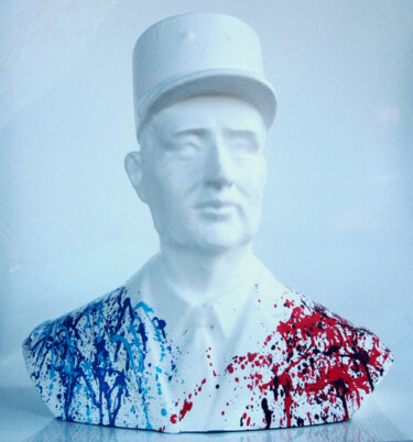 SPACO Charles De Gaulle, 2021 Sculpture originale Sculpture intitulée "SPACO Charles De Ga…" par Spaco, Œuvre d'art originale, Résine