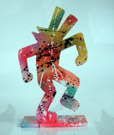 SPACO Dog Dance, 2021 Sculpture originale Sculpture intitulée "SPACO Dog Dance, 20…" par Spaco, Œuvre d'art originale, Résine