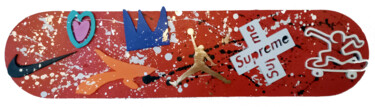 Skulptur mit dem Titel "SPACO Skateboard Su…" von Spaco, Original-Kunstwerk, Collagen