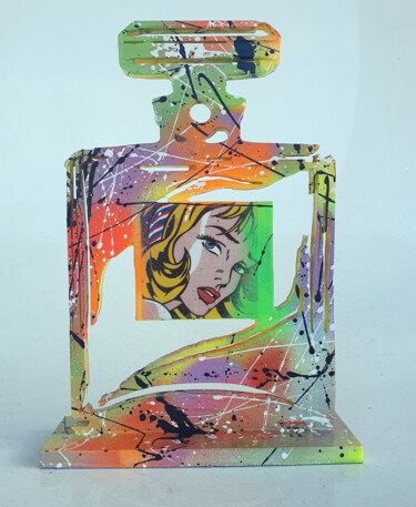 Sculpture titled "SPACO Lichtenstein…" by Spaco, Original Artwork, Resin