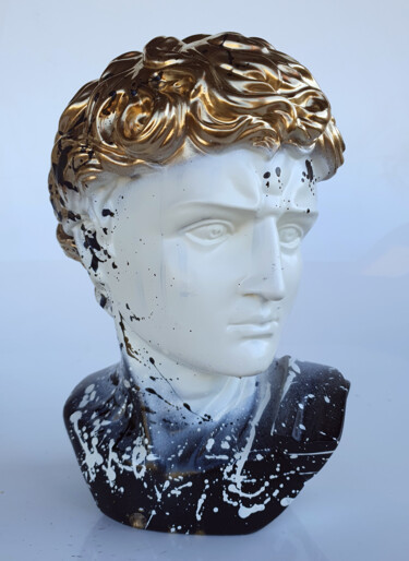 Sculptuur getiteld "SPACO David MichelA…" door Spaco, Origineel Kunstwerk, Hars