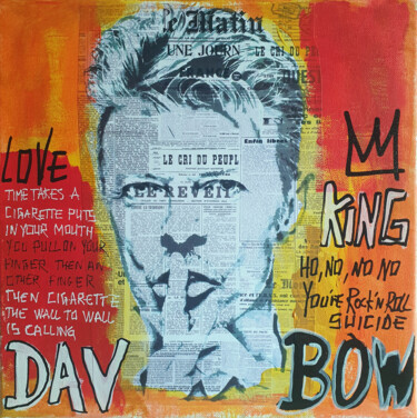 Картина под названием "SPACO Bowie, 2023…" - Spaco, Подлинное произведение искусства, Акрил