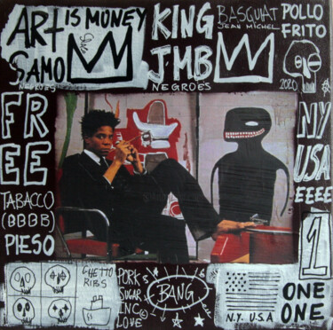 Painting titled "SPACO JM Basquiat ,…" by Spaco, Original Artwork, Acrylic