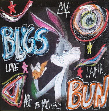 Peinture intitulée "SPACO Bugs Bunny ,…" par Spaco, Œuvre d'art originale, Acrylique Monté sur Châssis en bois