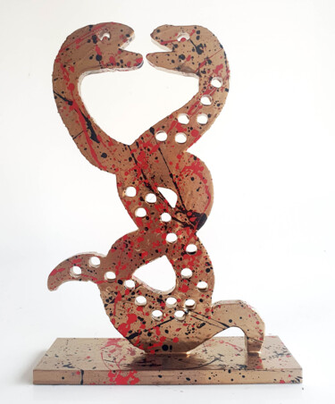 Sculpture intitulée "SPACO Serpents de N…" par Spaco, Œuvre d'art originale, Résine