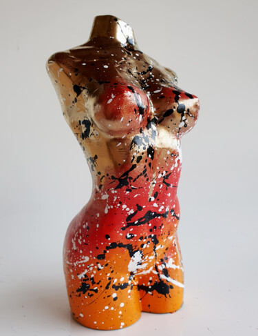 Sculpture titled "SPACO  Buste Sexy G…" by Spaco, Original Artwork, Resin