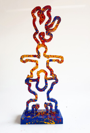 Escultura titulada "SPACO Acrobates Har…" por Spaco, Obra de arte original, Resina