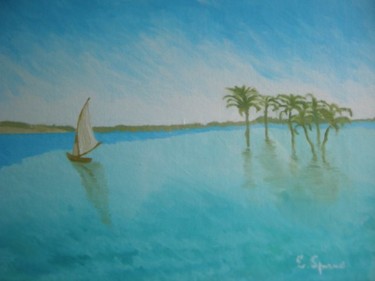 Painting titled "Egitto" by Eugenia Spanò, Original Artwork