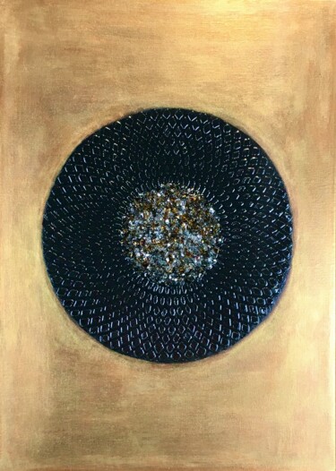 Peinture intitulée "L'Eclipse" par Karine Chauveau (KsncArt), Œuvre d'art originale, Acrylique