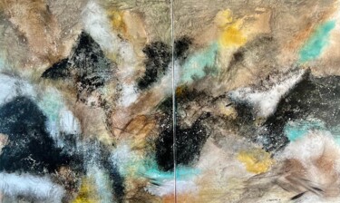 Peinture intitulée "Transition" par Karine Chauveau (KsncArt), Œuvre d'art originale, Encre Monté sur Châssis en bois