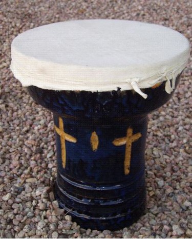 Gravures & estampes intitulée "Ceramic drum" par Andrew Speers, Œuvre d'art originale