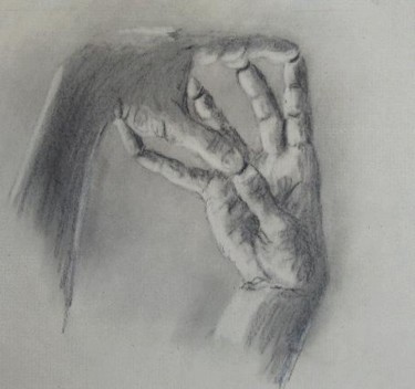 Gravures & estampes intitulée "Hand Study" par Andrew Speers, Œuvre d'art originale, Autre