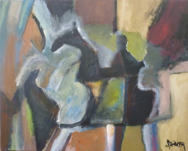 Cart Before the Horse Painting titled "Cart Before the Hor…" by Scott Spencer, Original Art, Oil Mounted on Stretcher frame