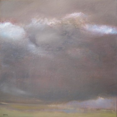 Peinture intitulée "Low Lying Clouds" par Scott Spencer, Œuvre d'art originale, Huile Monté sur Châssis en bois