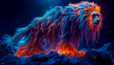 Digital Arts titled "The Dance of fur an…" by Spik3, Original Artwork, Digital Painting