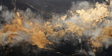 "Abstract Black & Go…" başlıklı Dijital Sanat Spirit Of Copper tarafından, Orijinal sanat, Dijital Resim