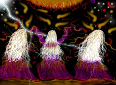 Digital Arts titled "Spirit Dancers 2" by Spirit Dove Durand, Original Artwork