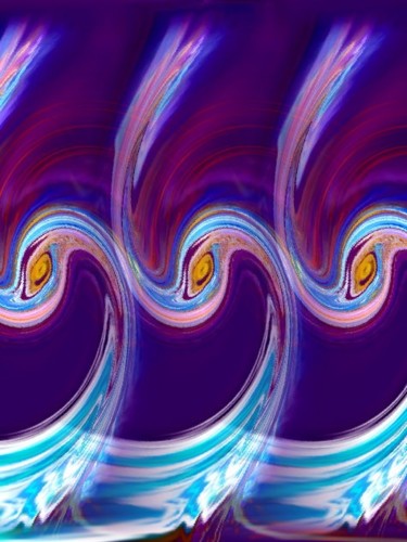 Digital Arts titled "Waves 5" by Spirit Dove Durand, Original Artwork