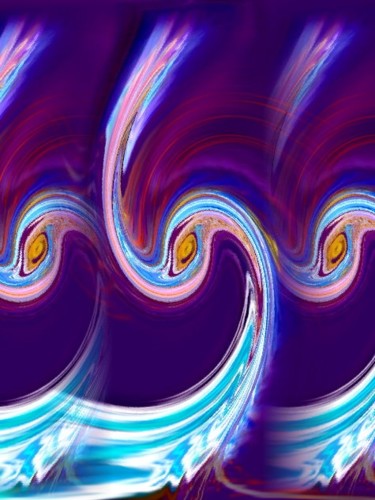 Digital Arts titled "Waves 6" by Spirit Dove Durand, Original Artwork