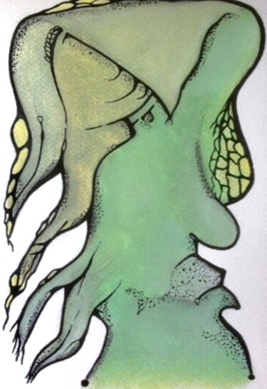 Dessin intitulée ""Tubercule au fémin…" par Spirit Exposito, Œuvre d'art originale, Pastel