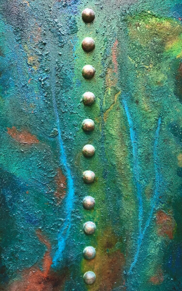Painting titled ""Texture minérale r…" by Spirit Exposito, Original Artwork, Acrylic