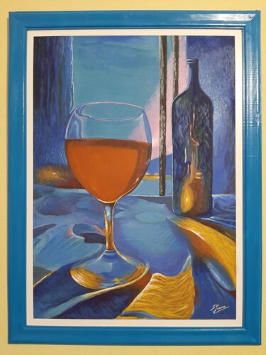 Pittura intitolato "To ποτήρι" da Spiros Gremo, Opera d'arte originale, Acrilico