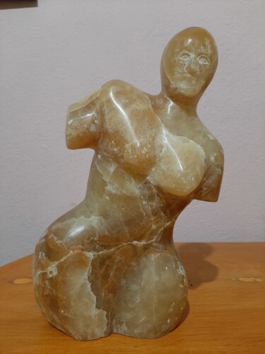 Sculpture titled "Σομα" by Spiros Gremo, Original Artwork, Stone