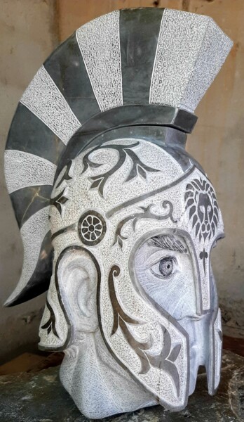 Escultura titulada "Perikefali" por Spiros Gremo, Obra de arte original, Piedra