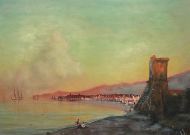 Painting titled "Theodosius. Sunrise…" by Igor Lomakin, Original Artwork, Oil