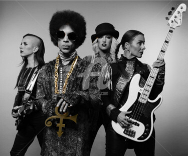 Photographie intitulée "Prince black gold" par Splash, Œuvre d'art originale