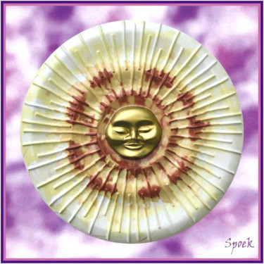 Sculpture intitulée "Soleil été indien" par Spoek, Œuvre d'art originale