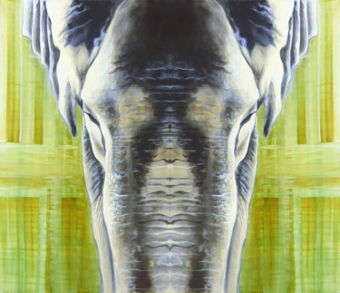 Peinture intitulée "elephant world" par Spoek, Œuvre d'art originale