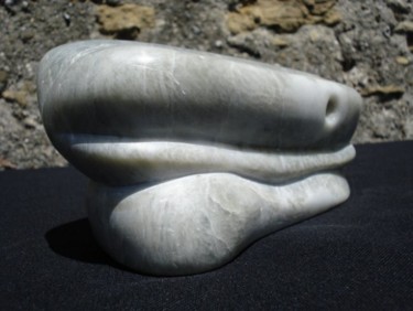 Sculpture intitulée "cetacé" par Michael Ghemrani, Œuvre d'art originale, Pierre