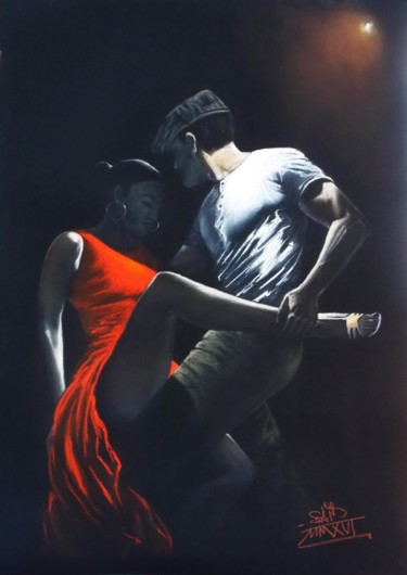 Painting titled "Fusion Andalouse Pa…" by Saïd Serge Berkane, Original Artwork