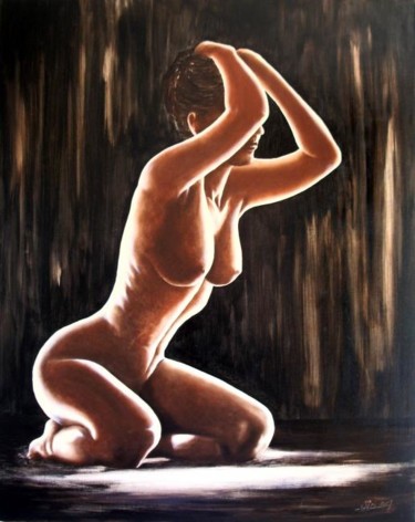 Peinture intitulée "Passionata" par Saïd Serge Berkane, Œuvre d'art originale, Huile
