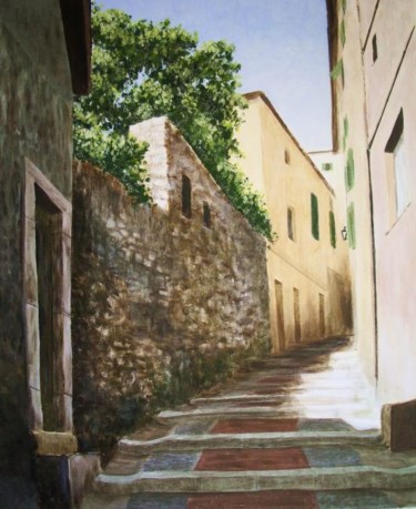 Peinture intitulée "Rue du Grenadier à…" par Saïd Serge Berkane, Œuvre d'art originale