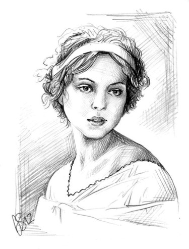 Drawing titled "sketch-woman-2.jpg" by Anna Shipstone, Original Artwork, Other