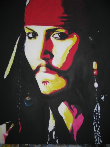 Painting titled "jack" by Gabriele Scartozzi, Original Artwork, Acrylic