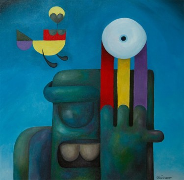 Painting titled "Plus fort que moi" by Antony Squizzato, Original Artwork