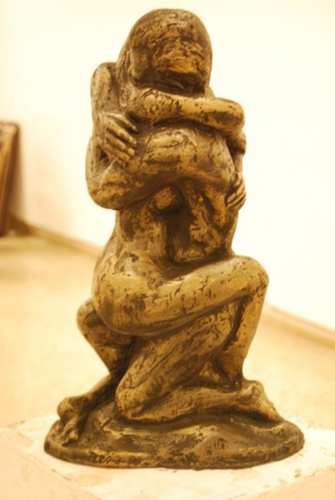 Sculpture titled "Embrace" by Brushman, Original Artwork, Glass