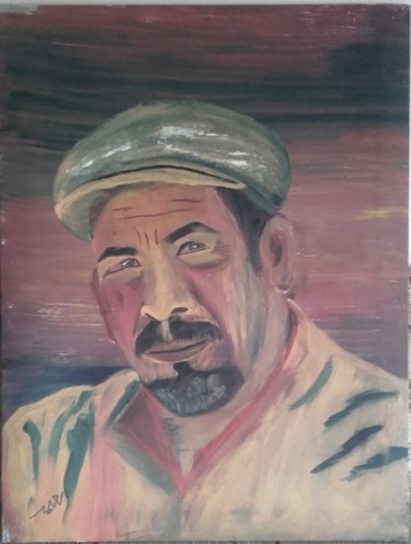 Peinture intitulée "Portrait  Driss Rou…" par Srourounaima, Œuvre d'art originale