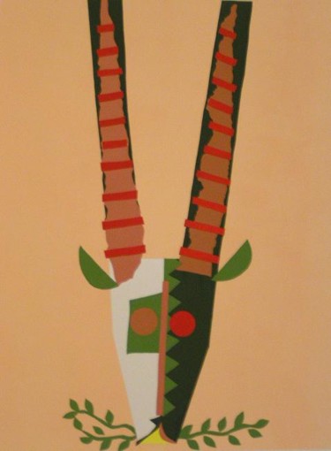 Peinture intitulée "gazelle" par Ssdm, Œuvre d'art originale