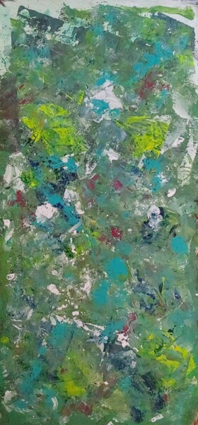 Pittura intitolato "Green Panel" da Susan Marie Shultz, Opera d'arte originale, Acrilico