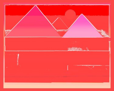 Arts numériques intitulée "Red Summer" par Susan Marie Shultz, Œuvre d'art originale, Travail numérique 2D