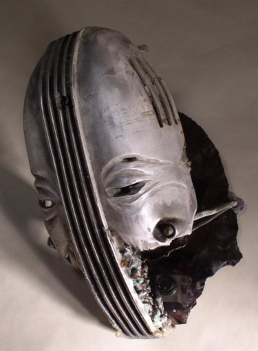 Sculpture titled "mask" by Scott Snaden, Original Artwork, Mixed Media