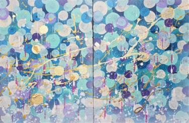 NEW YEAR'S COMING (diptych) Peinture intitulée "NEW YEAR'S COMING (…" par Svetlana Sokolova, Œuvre d'art originale, Acrylique