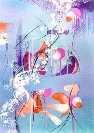 Malerei mit dem Titel "WISH COLORS 2" von Svetlana Sokolova, Original-Kunstwerk, Acryl