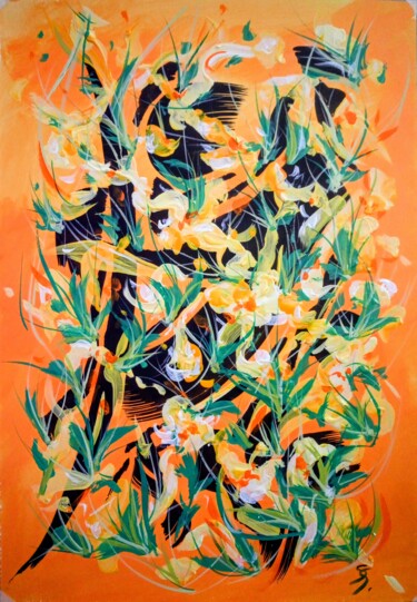 NARCISSIST DANCE Painting titled "NARCISSIST DANCE" by Svetlana Sokolova, Original Art, Acrylic